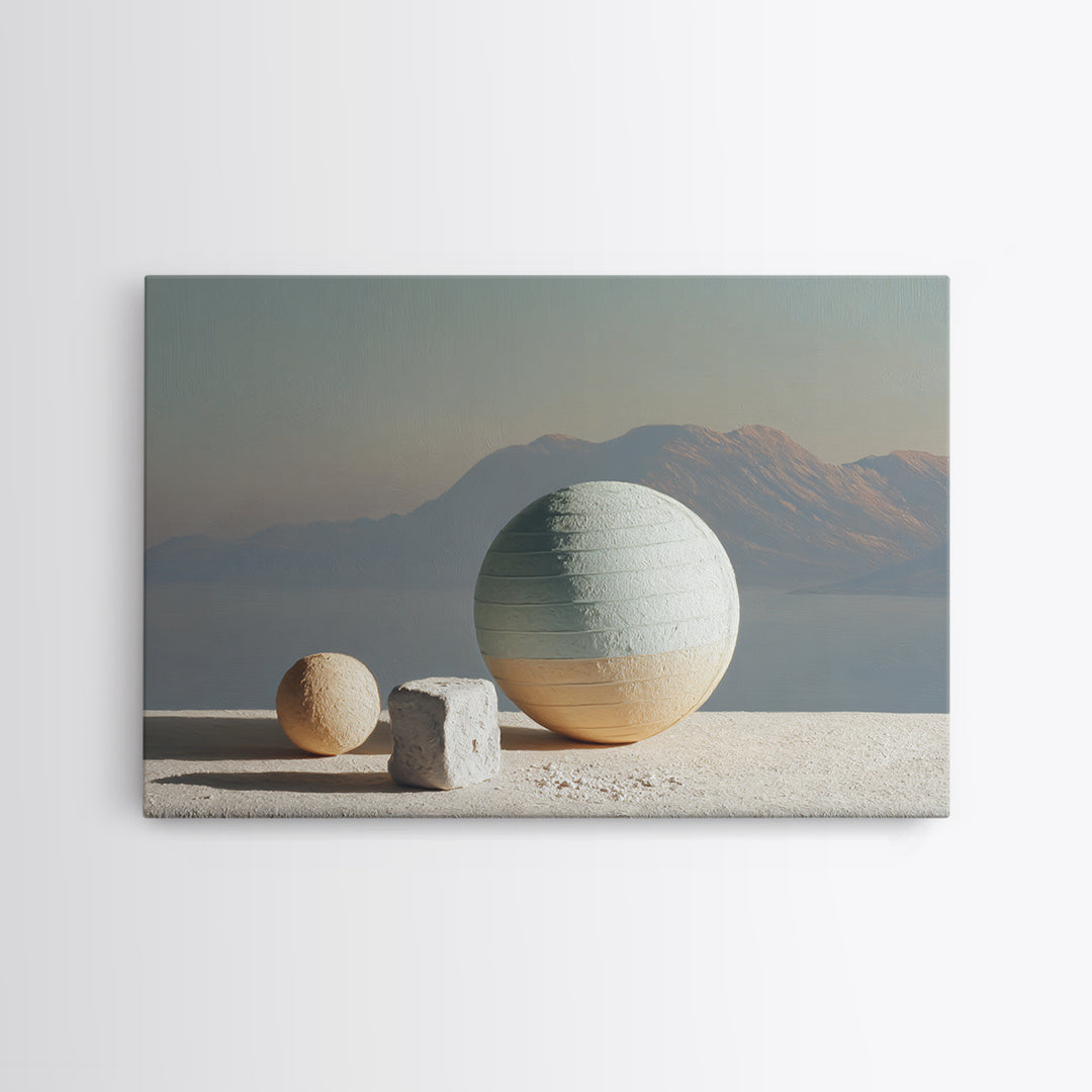 Medicine Ball and Chalk Still Life Canvas Print, Gym Art, Printable Wall Art, Gym Decor, Fine Art, Strength, Sports Decor, GYM-3x2-75