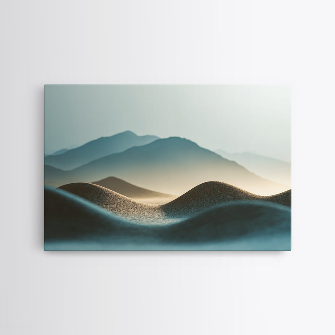 Minimal Heartbeat and Mountain Endurance Symbol Canvas Print, Gym Art, Home Gym Decor, Gym Decor, Fine Art, Strength, GYM-3x2-94