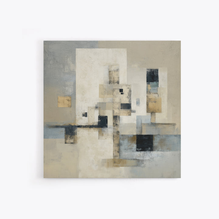 Sophisticated Neutral Abstract Framed Canvas Print, Hotel Art, Modern Decor, Hotel Decor, Abstract Art, Boutique, Poster, HOT-1x1-1
