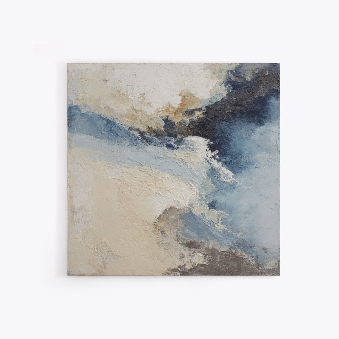 Soft Abstract Wave Forms Canvas Print, Hotel Art, Minimalist Wall Art, Hotel Decor, Abstract Art, Boutique, Hazbin Hotel, HOT-1x1-10