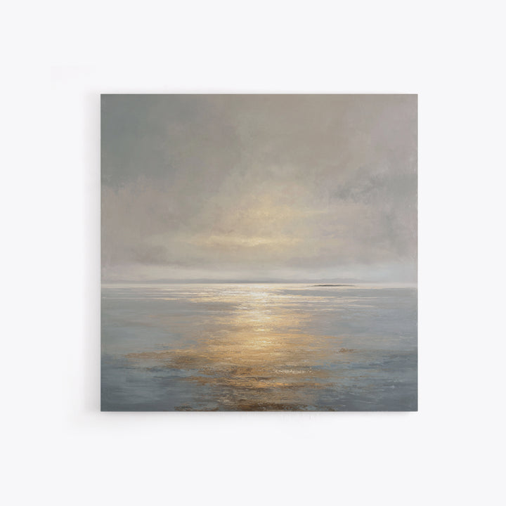 Large Calming Seascape Canvas Print, Hotel Art, Art Deco, Hotel Decor, Boutique, Minimalist Wall Art, Gallery Wall Art, HOT-1x1-3
