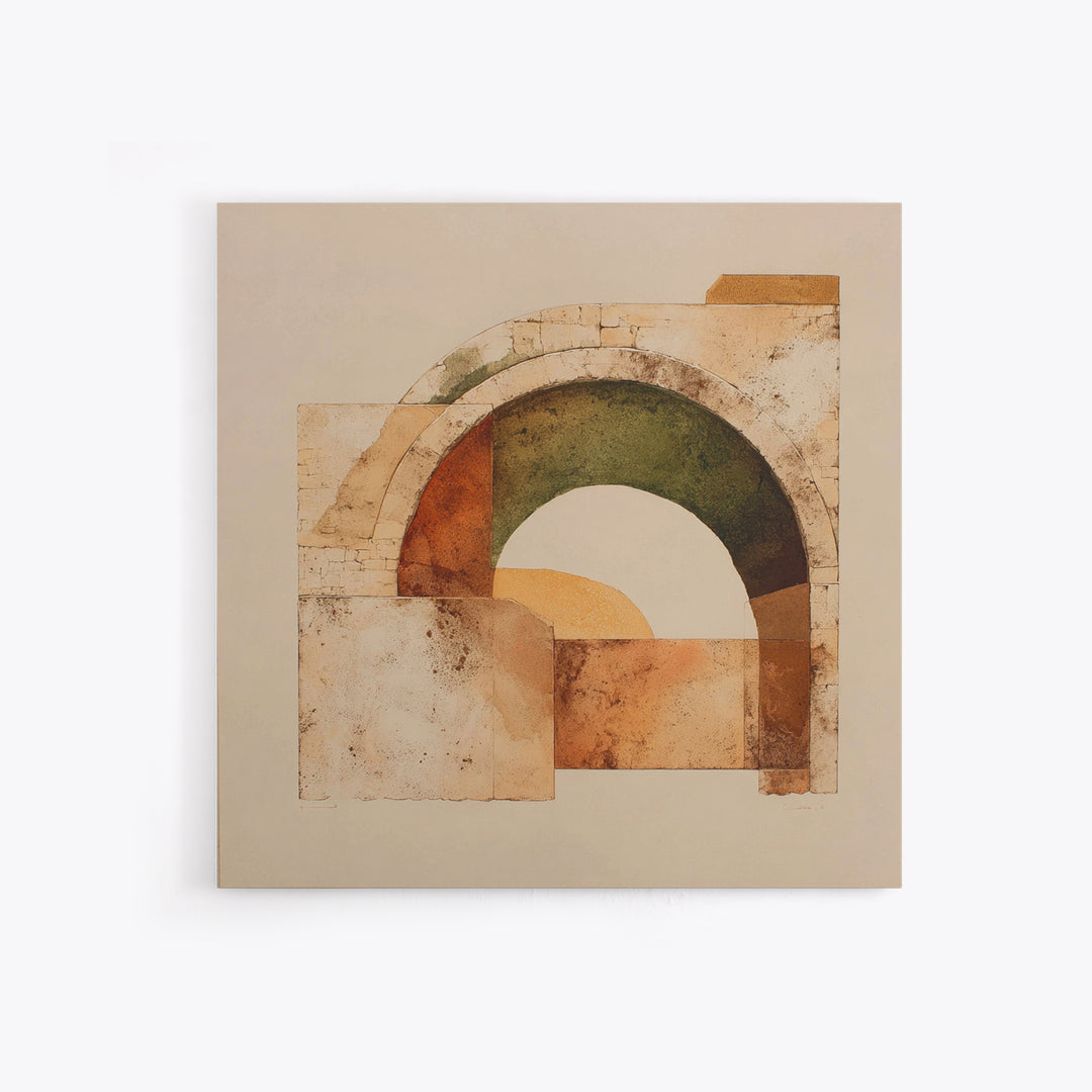 Modern Geometric Composition Canvas Print, Hotel Art, Beach House Decor, Hotel Decor, Abstract Art, Boutique, Contemporary Art, HOT-1x1-55
