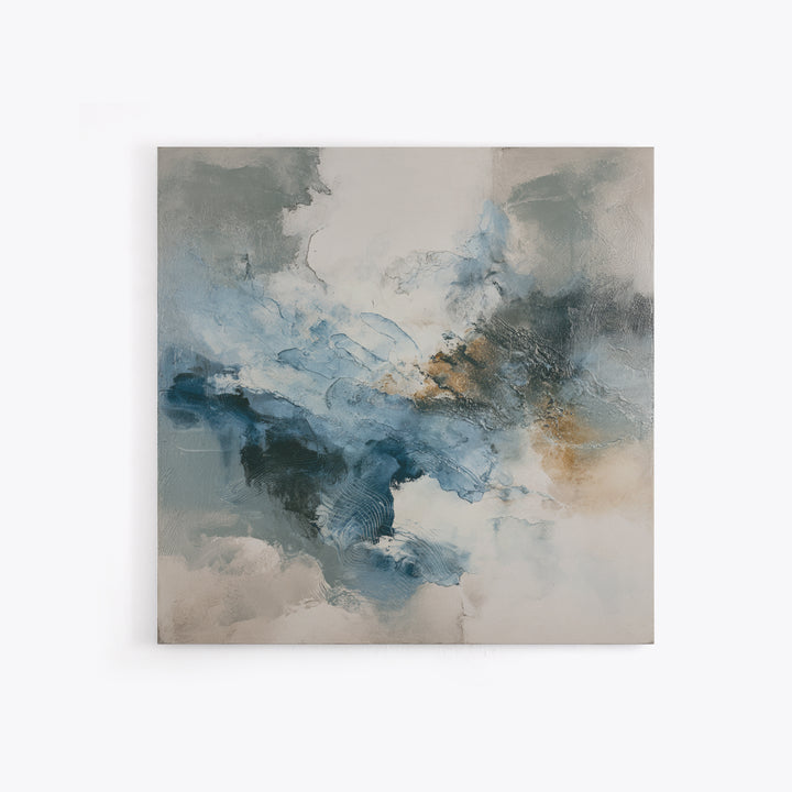 Soft Abstract Wave Forms Canvas Print, Hotel Art, Boho Decor, Hotel Decor, Fine Art, Boutique, Painting, Hazbin Hotel, HOT-1x1-82