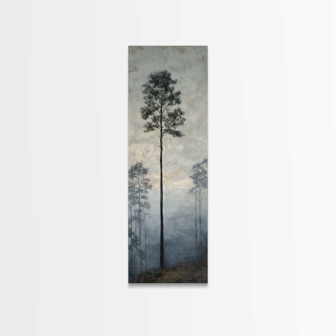 Luxury Monochrome Landscape Canvas Print, Hotel Art, Neutral Decor, Hotel Decor, Oil Painting, Boutique, Home Decor, Poster, HOT-1x3-18