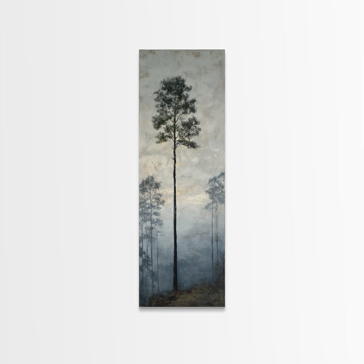 Luxury Monochrome Landscape Canvas Print, Hotel Art, Neutral Decor, Hotel Decor, Oil Painting, Boutique, Home Decor, Poster, HOT-1x3-18