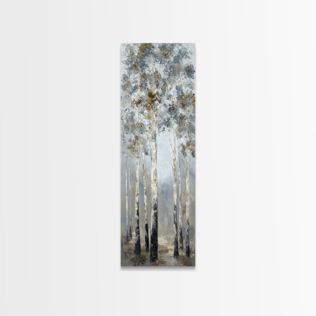 Misty Forest with Refined Calm Atmosphere Canvas Print, Hotel Art, Travel Poster, Hotel Decor, Fine Art, Boutique, HOT-1x3-2
