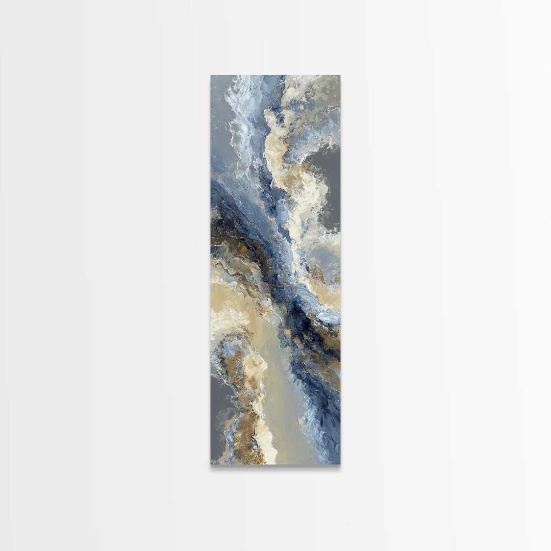 Soft Abstract Wave Forms Canvas Print, Hotel Art, Gallery Wall Set, Hotel Decor, Fine Art, Boutique, Textured Painting, HOT-1x3-22