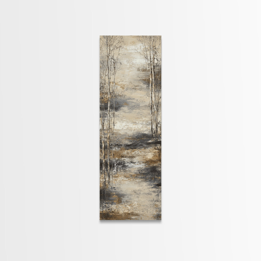 Misty Forest with Refined Calm Atmosphere Canvas Print, Hotel Art, Travel Poster, Hotel Decor, Fine Art, Boutique, HOT-1x3-26