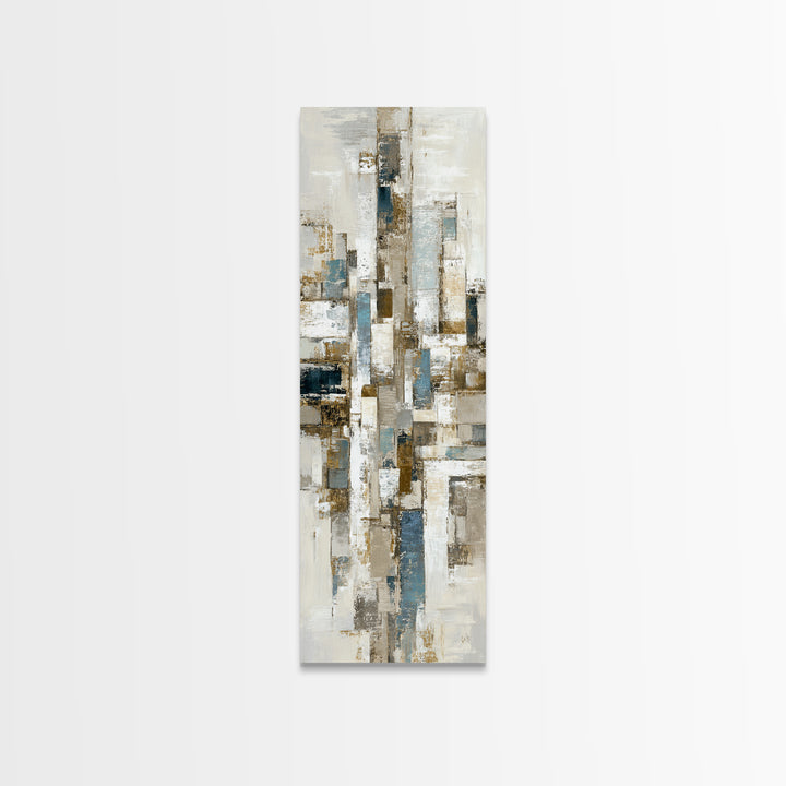 City Map Abstract Lines Without Readable Labels Framed Canvas Print, Hotel Art, Print, Hotel Decor, Abstract Art, Boutique, HOT-1x3-36