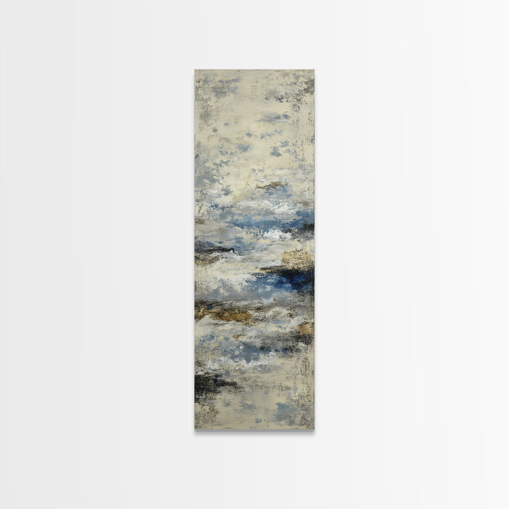 Soft Abstract Wave Forms Framed Canvas Print, Hotel Art, Modern Decor, Hotel Decor, Abstract Art, Boutique, Poster, Wall Decor, HOT-1x3-46