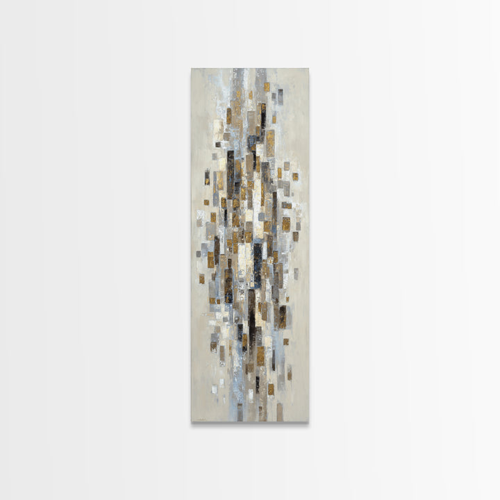 Gold Accented Abstract for Upscale Lobby Canvas Print, Hotel Art, Modern Decor, Hotel Decor, Abstract Art, Boutique, Poster, HOT-1x3-49