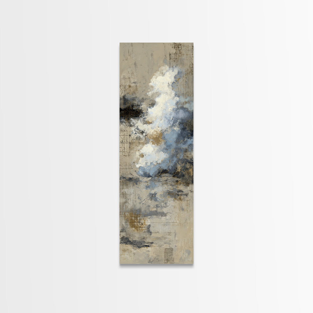 Large Cloudscape with Subtle Drama Canvas Print, Hotel Art, Fine Art Print, Hotel Decor, Fine Art, Boutique, Wall Decor, HOT-1x3-5