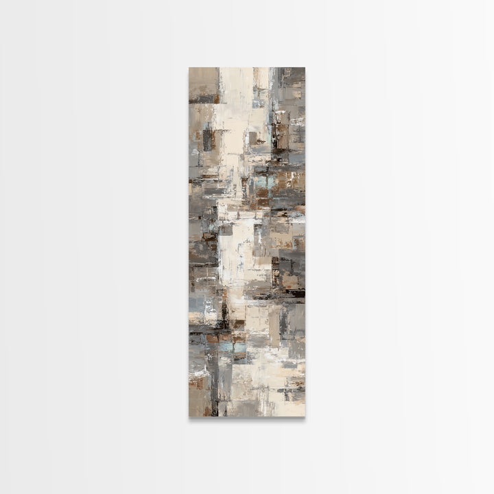 City Map Abstract Lines Without Readable Labels Canvas Print, Hotel Art, Art Deco, Hotel Decor, Boutique, Minimalist Wall Art, HOT-1x3-60