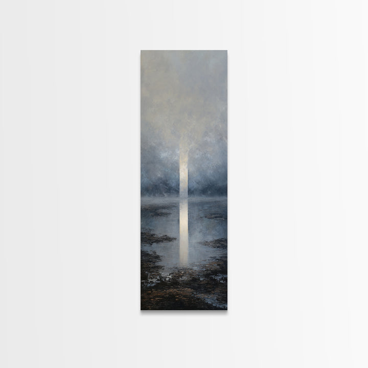 Luxury Monochrome Landscape Framed Canvas Print, Hotel Art, Luxury Decor, Hotel Decor, Fine Art, Boutique, Art Prints, HOT-1x3-66