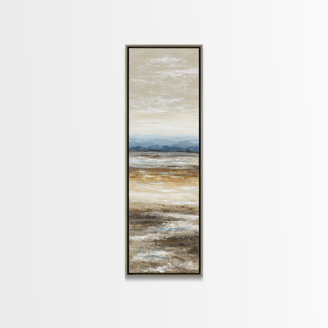 Panoramic Desert Horizon Framed Canvas Print, Hotel Art, Contemporary Art, Hotel Decor, Fine Art, Boutique, Art Deco, HOT-1x3-8