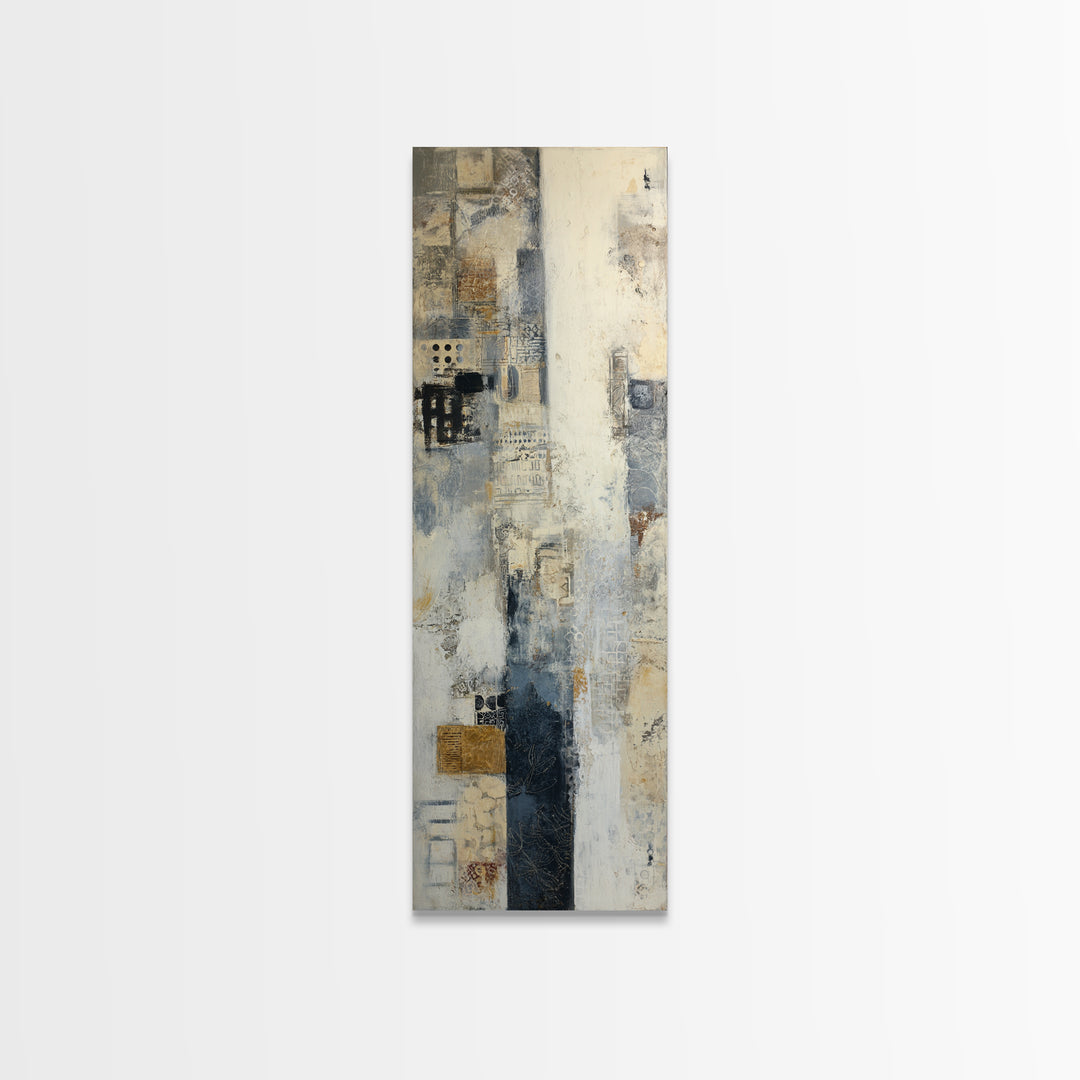 Sophisticated Neutral Abstract Canvas Print, Hotel Art, Mid Century Modern, Hotel Decor, Abstract Art, Boutique, Coastal Decor, HOT-1x3-85