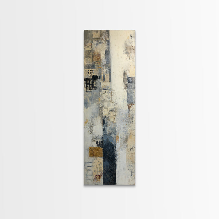 Sophisticated Neutral Abstract Canvas Print, Hotel Art, Mid Century Modern, Hotel Decor, Abstract Art, Boutique, Coastal Decor, HOT-1x3-85
