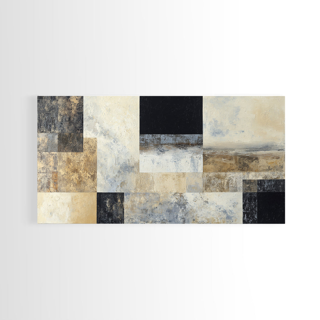 Modern Geometric Composition Framed Canvas Print, Hotel Art, Printable Art, Hotel Decor, Abstract Art, Boutique, Travel Poster, HOT-2x1-51