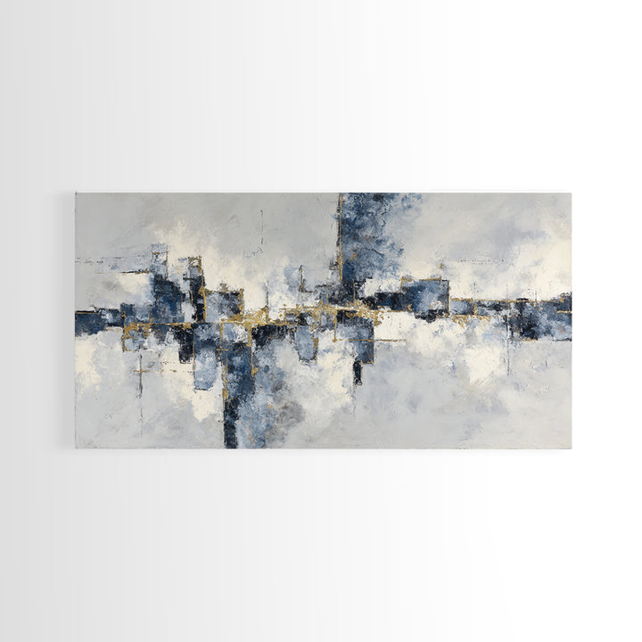 City Map Abstract Lines Without Readable Labels Canvas Print, Hotel Art, Hazbin Hotel, Hotel Decor, Abstract Art, Boutique, HOT-2x1-68