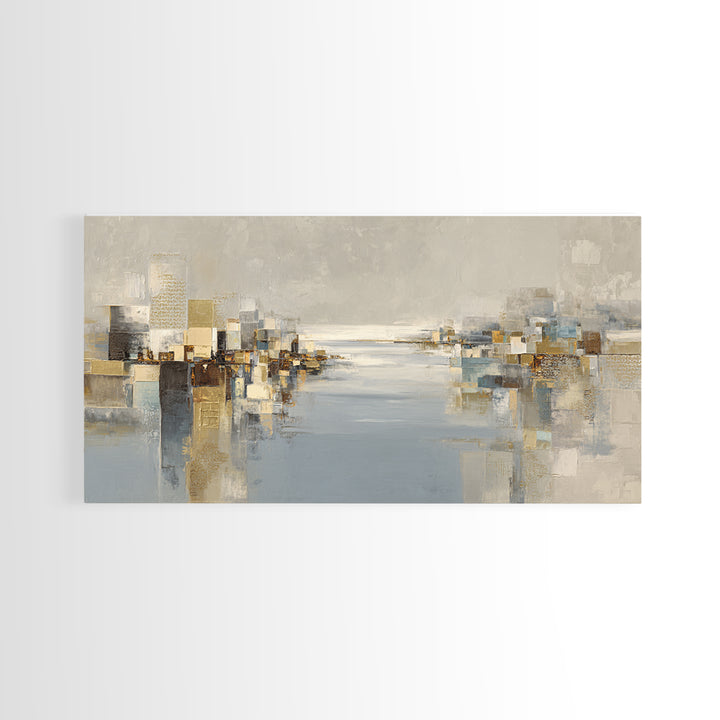 Large Calming Seascape Canvas Print, Hotel Art, Beach Prints, Hotel Decor, Fine Art, Boutique, Room Decor, Textured Painting, HOT-2x1-71