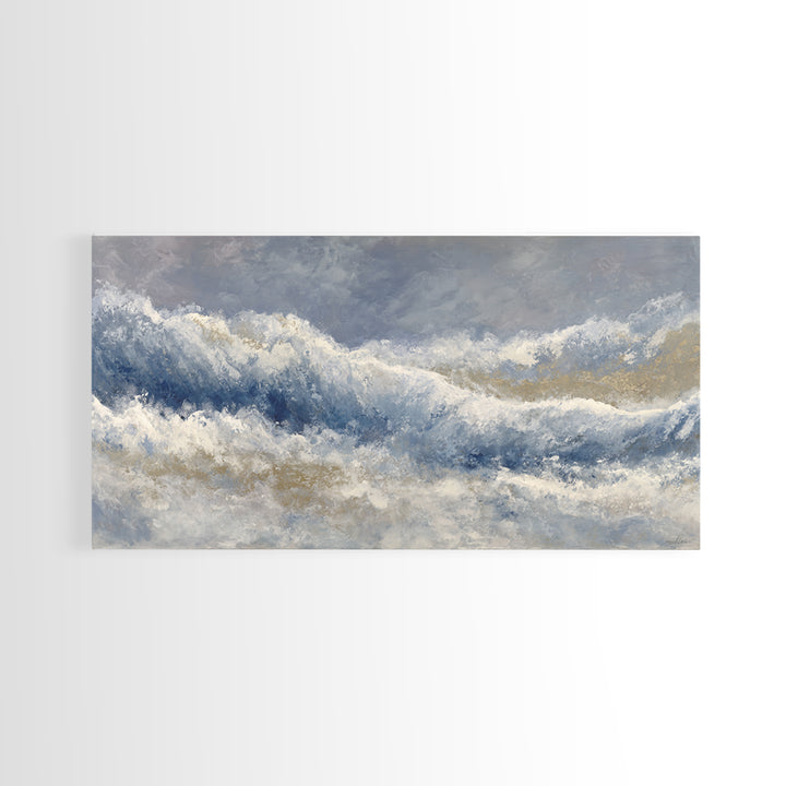 Soft Abstract Wave Forms Canvas Print, Hotel Art, Wall Decor, Hotel Decor, Abstract Art, Boutique, Living Room Decor, HOT-2x1-78