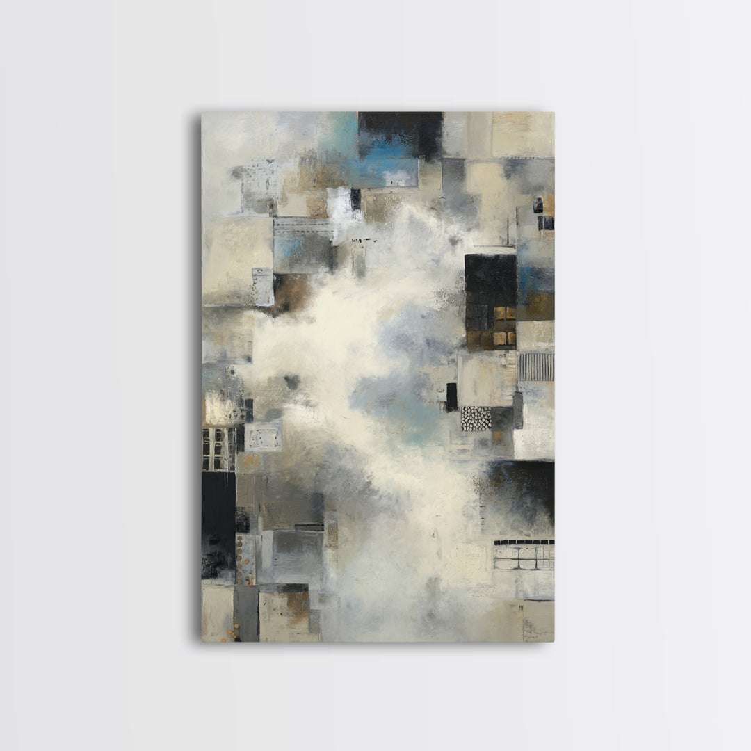 Large Cloudscape with Subtle Drama Framed Canvas Print, Hotel Art, Art Print, Hotel Decor, Fine Art, Boutique, Wall Sculpture, HOT-2x3-1