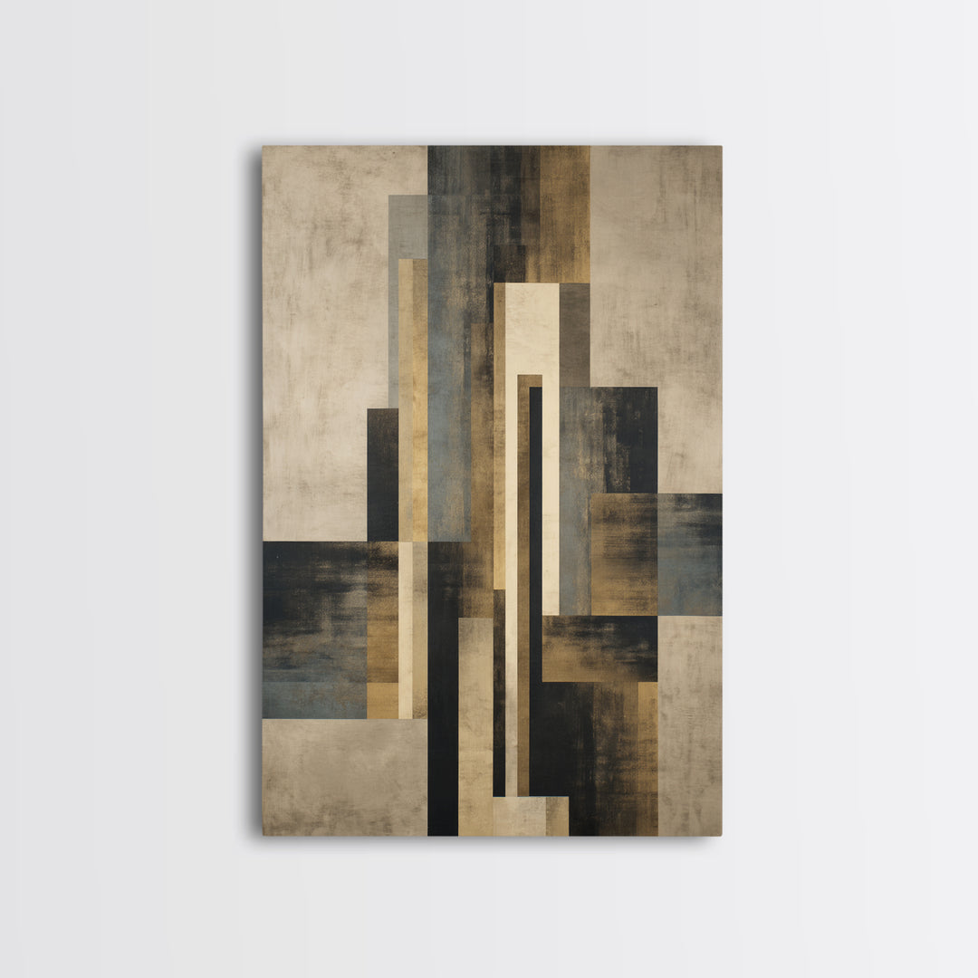 Modern Geometric Composition Canvas Print, Hotel Art, Minimalist Decor, Hotel Decor, Fine Art, Boutique, Large Wall Art, HOT-2x3-15
