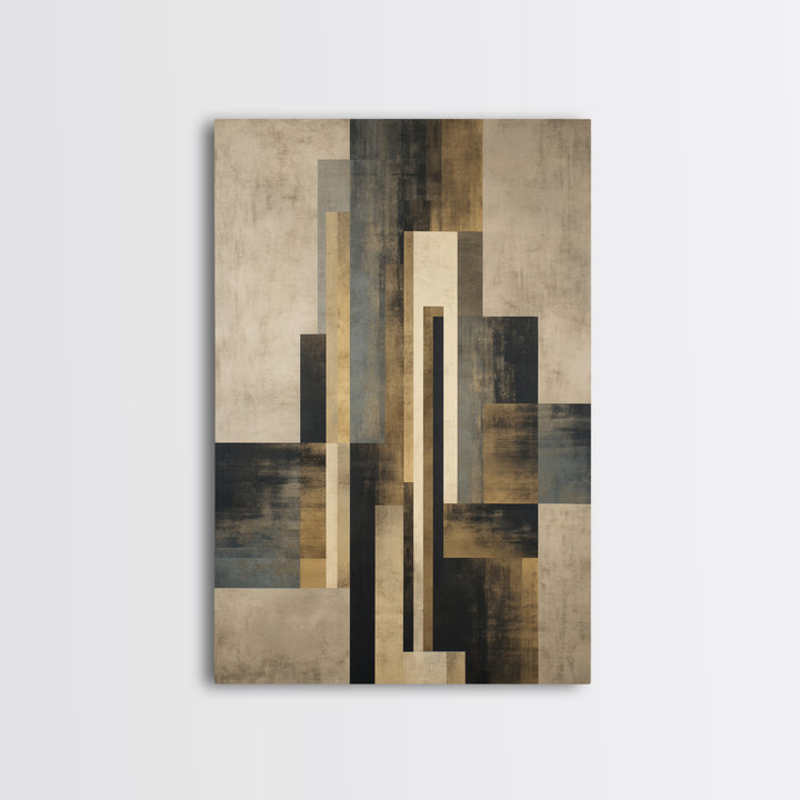 Modern Geometric Composition Canvas Print, Hotel Art, Minimalist Decor, Hotel Decor, Fine Art, Boutique, Large Wall Art, HOT-2x3-15