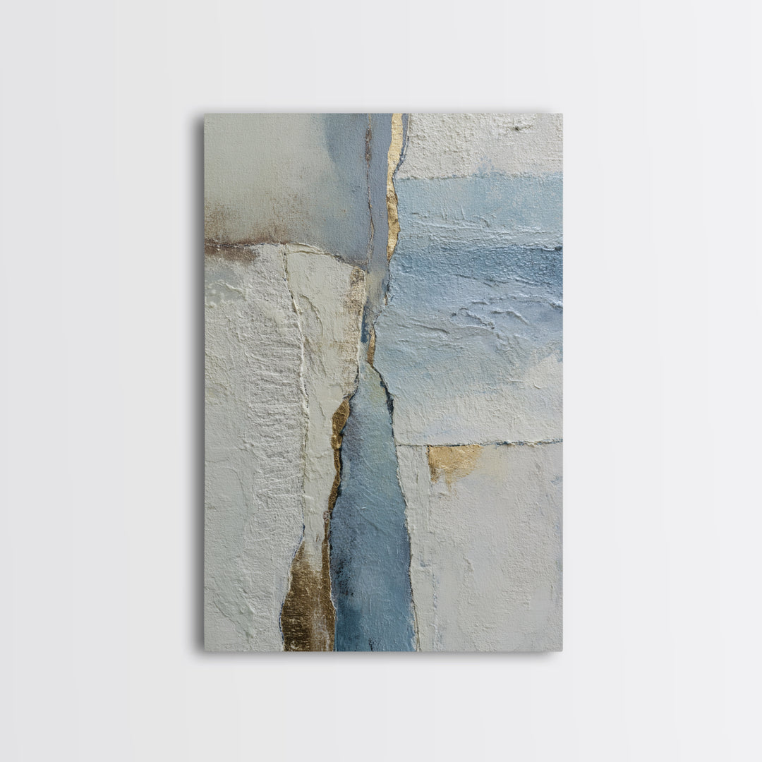 Soft Abstract Wave Forms Framed Canvas Print, Hotel Art, Home Decor, Hotel Decor, Abstract Art, Boutique, Framed Art, HOT-2x3-18