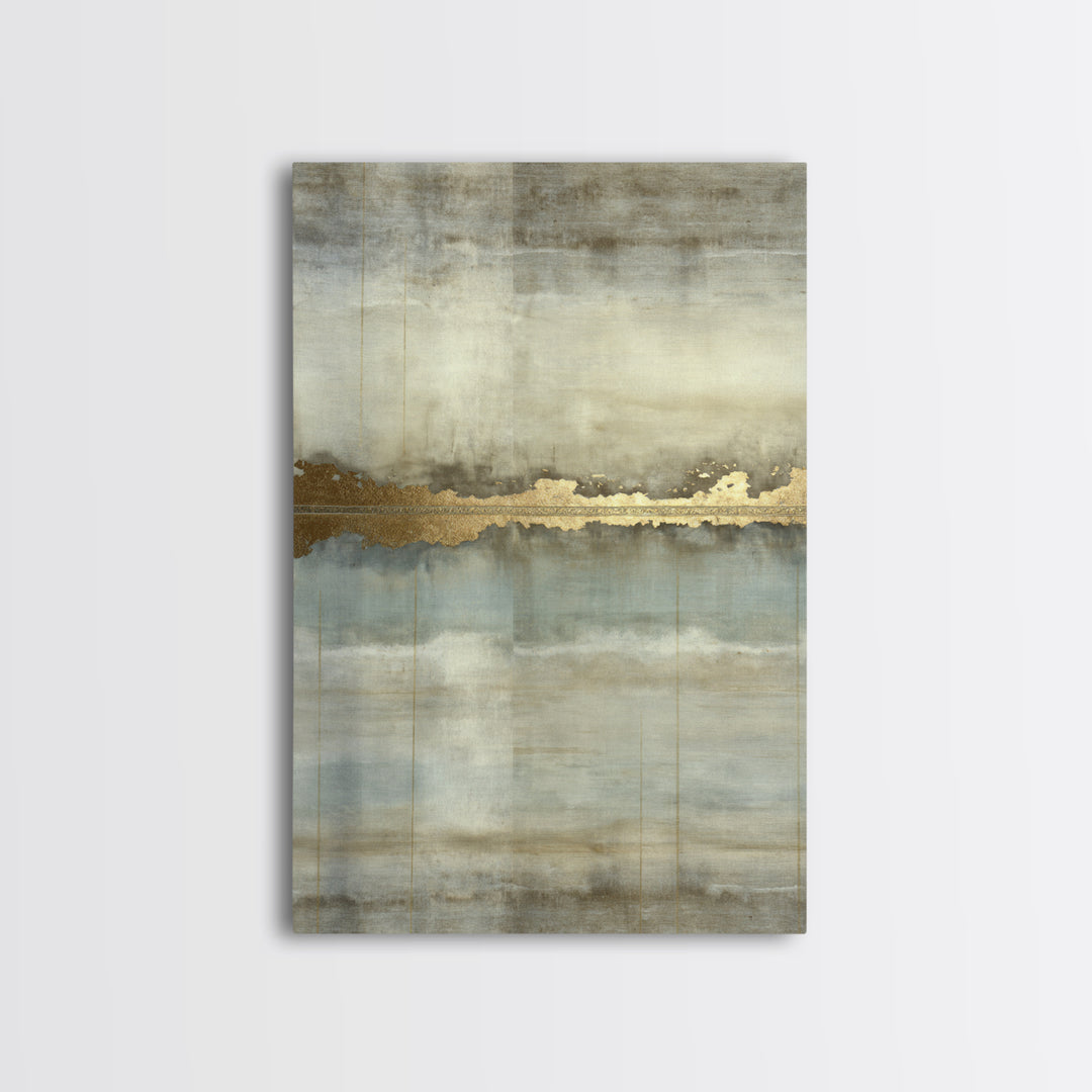 Gold Accented Abstract for Upscale Lobby Framed Canvas Print, Hotel Art, Art Prints, Hotel Decor, Fine Art, Boutique, HOT-2x3-21