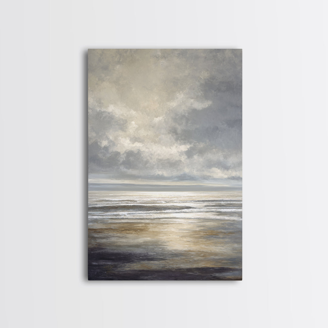 Large Calming Seascape Canvas Print, Hotel Art, Hazbin Hotel, Hotel Decor, Fine Art, Boutique, Coastal Wall Art, Coastal Decor, HOT-2x3-35