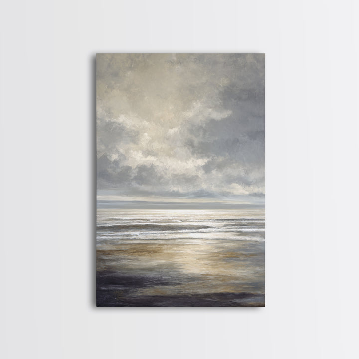 Large Calming Seascape Canvas Print, Hotel Art, Hazbin Hotel, Hotel Decor, Fine Art, Boutique, Coastal Wall Art, Coastal Decor, HOT-2x3-35