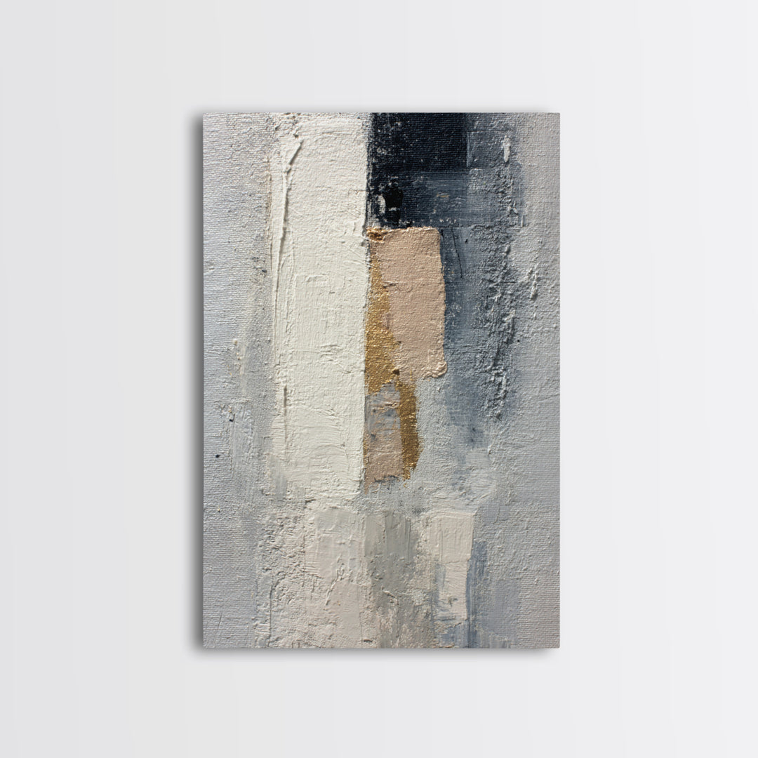 Minimal Sculpture Shapes Framed Canvas Print, Hotel Art, Luxury Decor, Hotel Decor, Abstract Art, Boutique, Art Prints, HOT-2x3-44