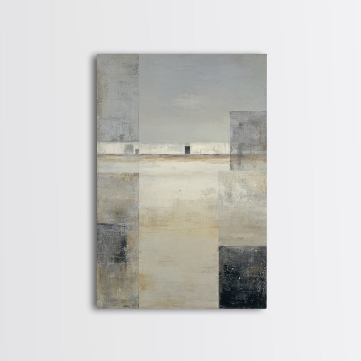 Quiet City Skyline Canvas Print, Hotel Art, Hotel Decor, Abstract Art, Boutique, Beach Decor, Minimalist Wall Art, HOT-2x3-58