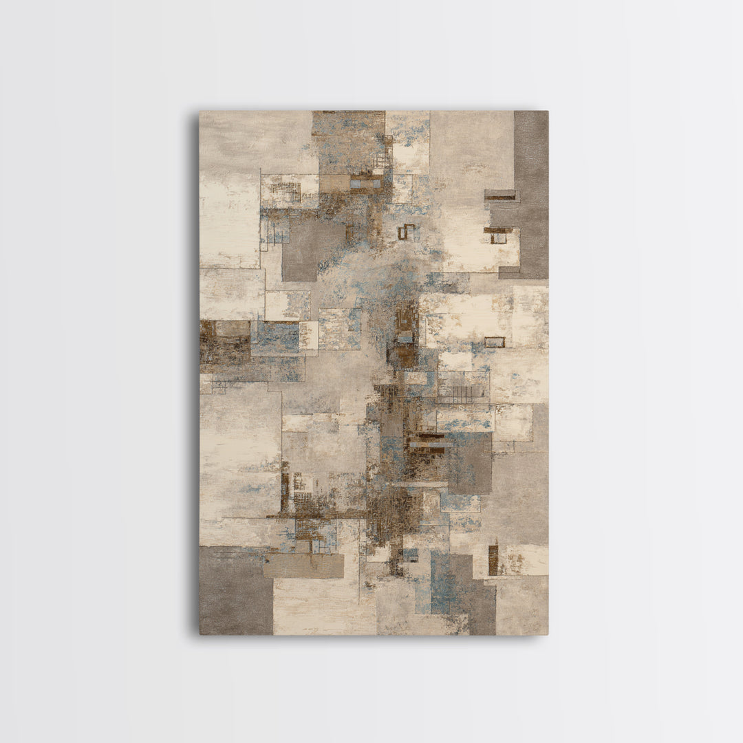 Sophisticated Neutral Abstract Canvas Print, Hotel Art, Coastal Wall Art, Hotel Decor, Fine Art, Boutique, Fine Art Print, HOT-2x3-81