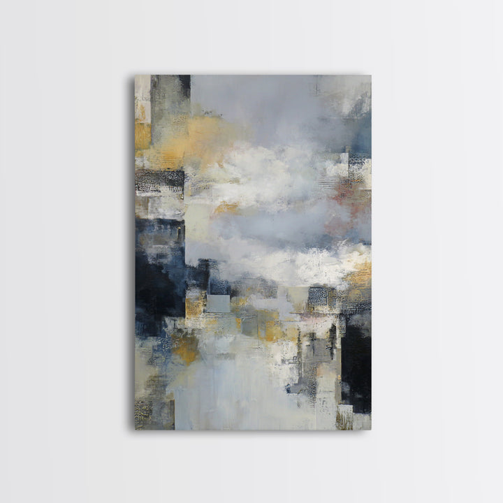 Large Cloudscape with Subtle Drama Framed Canvas Print, Hotel Art, Modern Wall Art, Hotel Decor, Boutique, Neutral Decor, HOT-2x3-97