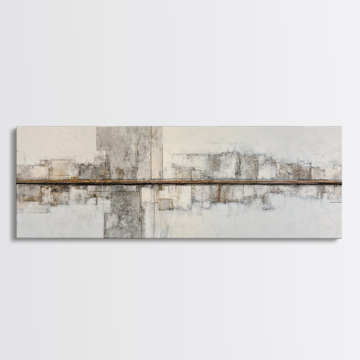 City Map Abstract Lines Without Readable Labels Framed Canvas Print, Hotel Art, Luxury Decor, Hotel Decor, Abstract Art, HOT-3x1-64