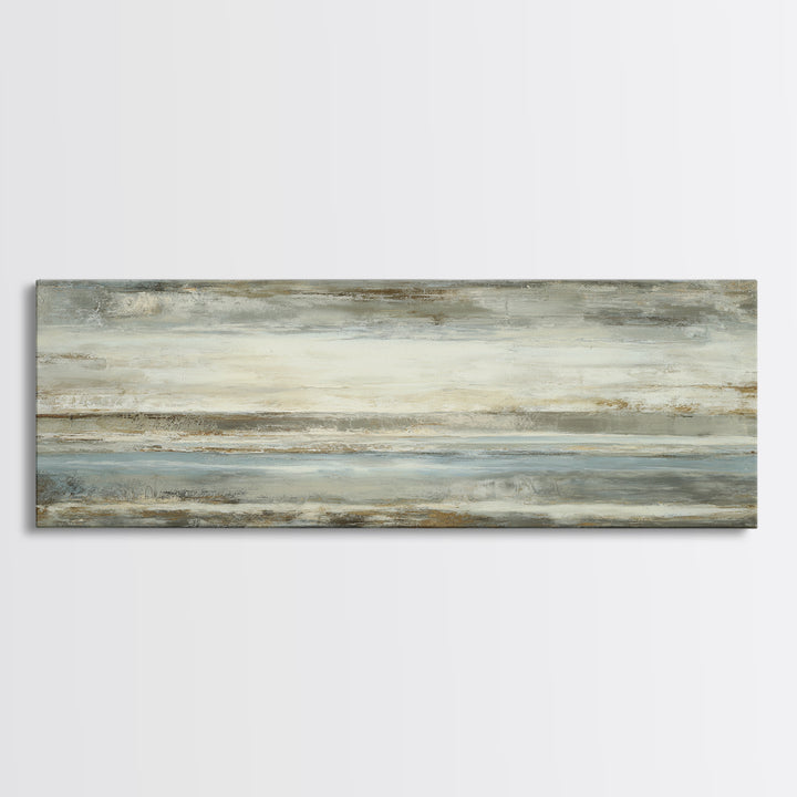 Sophisticated Neutral Abstract Canvas Print, Hotel Art, Beach House Decor, Hotel Decor, Abstract Art, Boutique, HOT-3x1-65