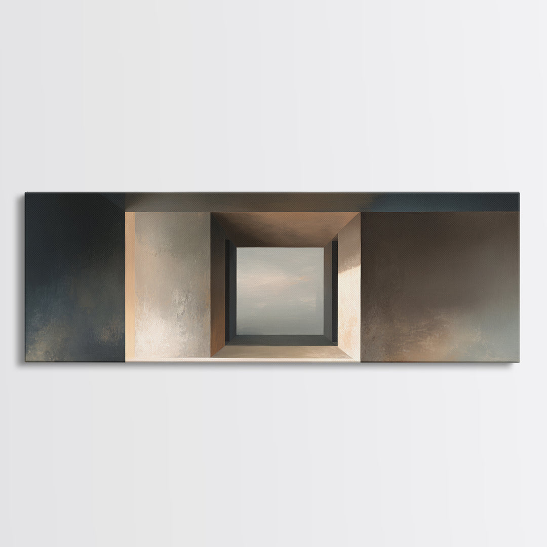 Minimal Architectural Arch Study Canvas Print, Hotel Art, Art Prints, Hotel Decor, Oil Painting, Boutique, Modern Wall Art, HOT-3x1-92