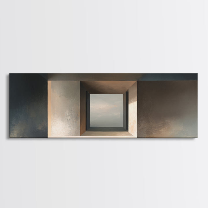 Minimal Architectural Arch Study Canvas Print, Hotel Art, Art Prints, Hotel Decor, Oil Painting, Boutique, Modern Wall Art, HOT-3x1-92