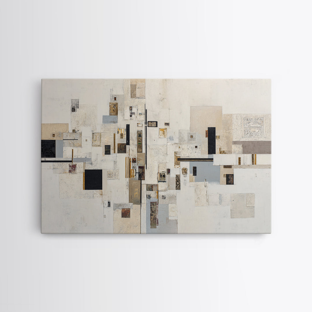 Modern Geometric Composition Canvas Print, Hotel Art, Modern Decor, Hotel Decor, Abstract Art, Boutique, Poster, Wall Decor, HOT-3x2-11