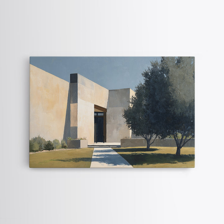 Minimal Architectural Arch Study Canvas Print, Hotel Art, Gallery Wall Set, Hotel Decor, Fine Art, Boutique, Textured Painting, HOT-3x2-32