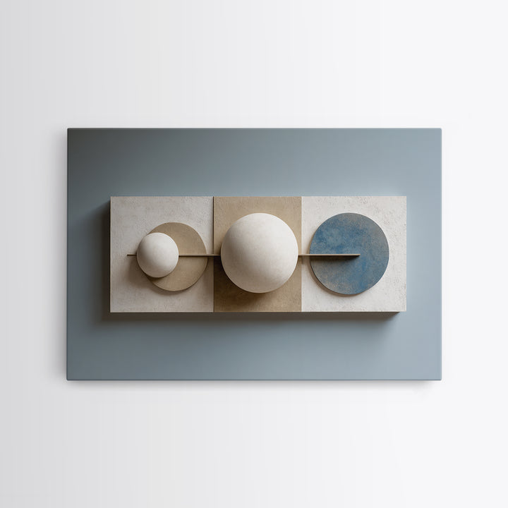 Minimal Sculpture Shapes Framed Canvas Print, Hotel Art, City Wall Art, Hotel Decor, Abstract Art, Boutique, Minimalist Decor, HOT-3x2-40