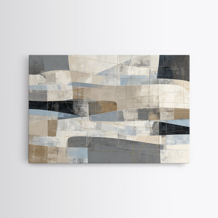 City Map Abstract Lines Without Readable Labels Canvas Print, Hotel Art, Beach Prints, Hotel Decor, Fine Art, Boutique, HOT-3x2-52
