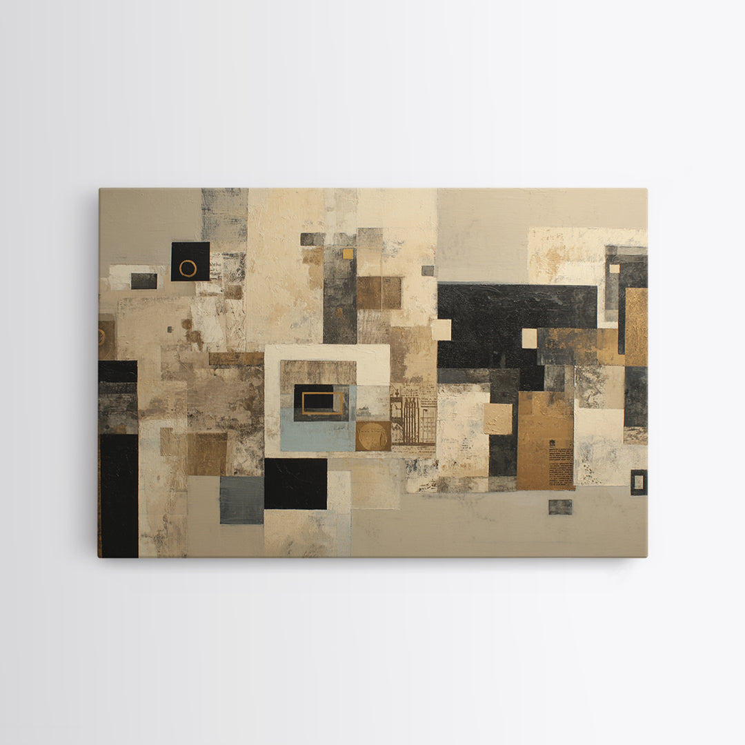 Modern Geometric Composition Framed Canvas Print, Hotel Art, Art Prints, Hotel Decor, Fine Art, Boutique, Modern Wall Art, HOT-3x2-59