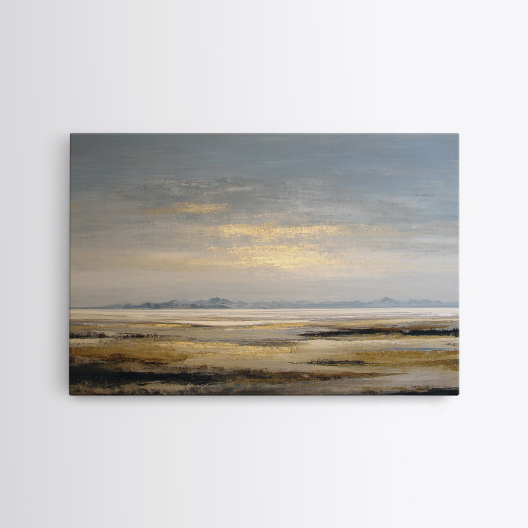 Panoramic Desert Horizon Canvas Print, Hotel Art, Contemporary Art, Hotel Decor, Fine Art, Boutique, Art Deco, Abstract Art, HOT-3x2-72