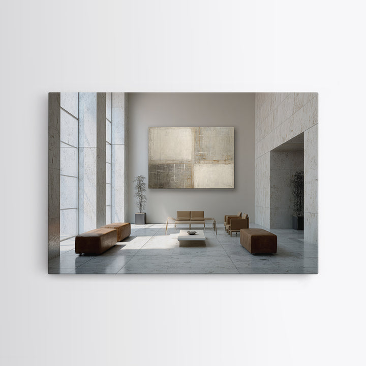 Minimal Architectural Arch Study Framed Canvas Print, Hotel Art, Coastal Wall Art, Hotel Decor, Oil Painting, Boutique, HOT-3x2-8