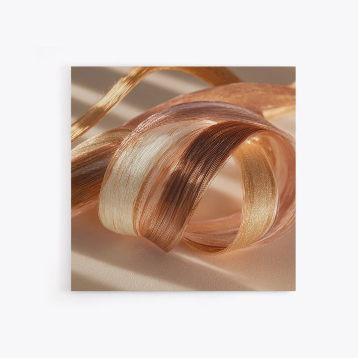 Hair Strands Turning into Abstract Ribbons Canvas Print, Hair Salon Art, Gallery Decor, Living Room Decor, Abstract Art, Style, HSA-1x1-69