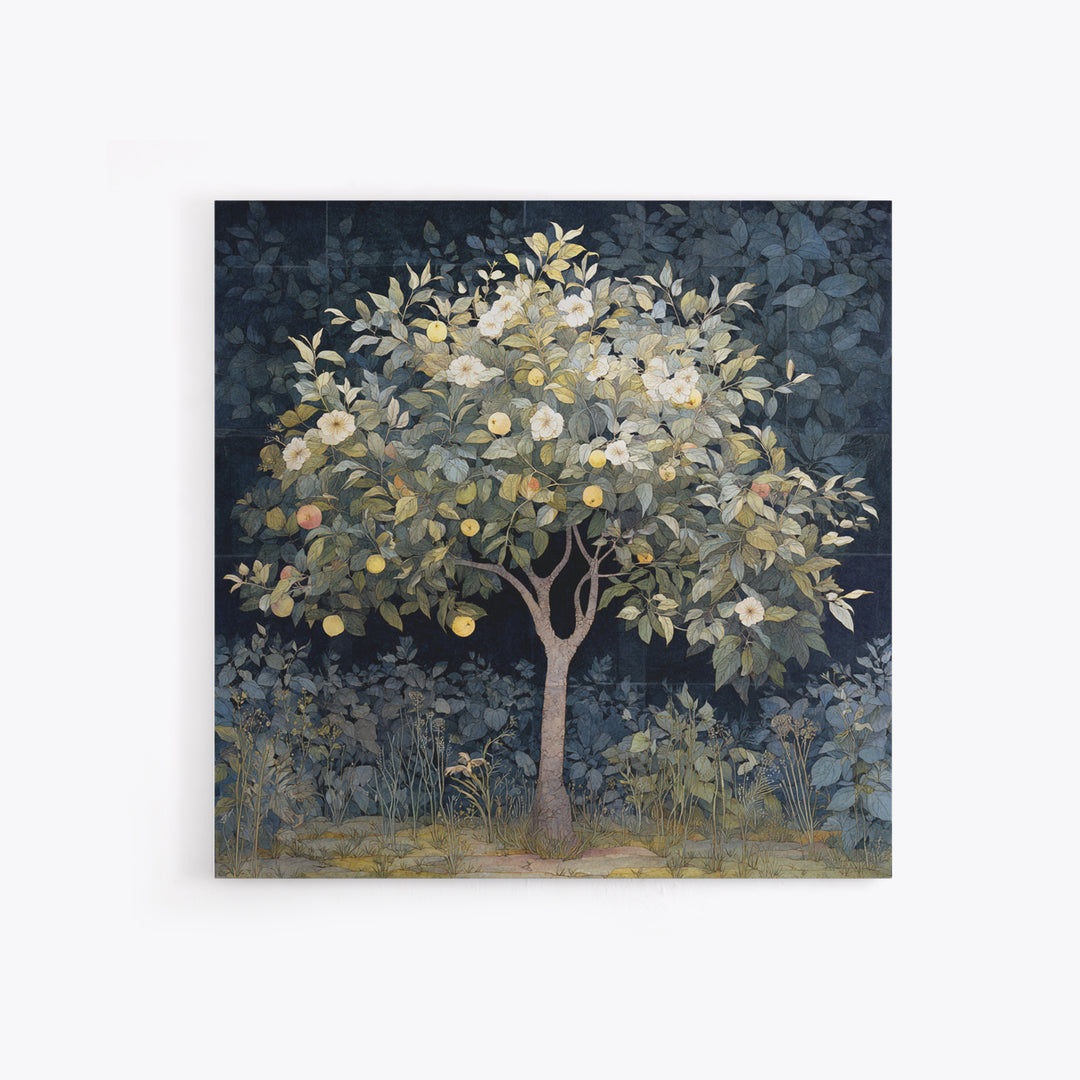 Apple Tree in Summer Orchard Canvas Print, Impressionist Art, Gallery Decor, Living Room Decor, Fine Art, Impression, IMP-1x1-17