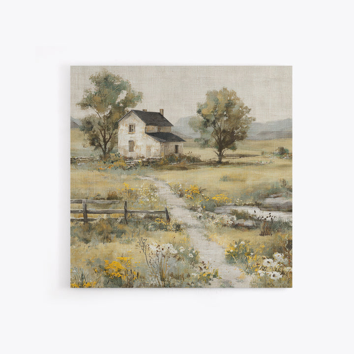 Country Lane with Flickering Sunlight Canvas Print, Impressionist Art, Modern Decor, Living Room Decor, Fine Art, Impression, IMP-1x1-94